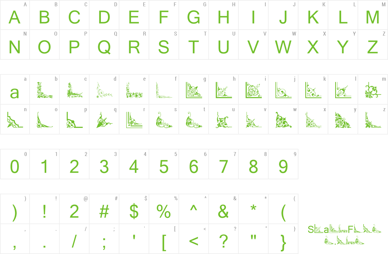 Font Vintage Decorative Corners 33 preview